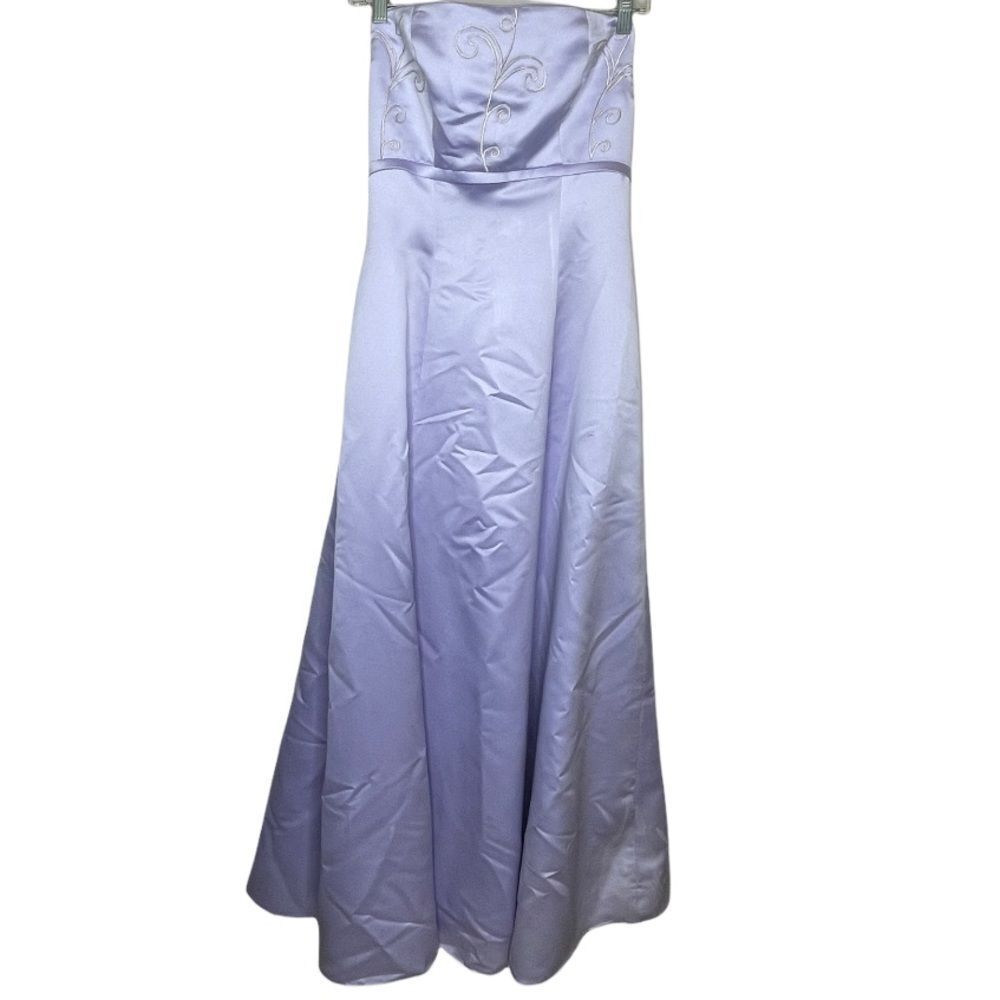 Vintage Amy Lee Hilton Bridal Formal Dress Lavender